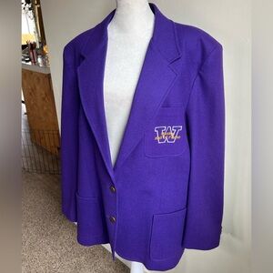 University of Washington Huskies Hall of Fame Women’s 16 Purple Blazer Jacket US